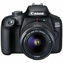 Aparat foto DSLR Canon EOS 4000D,18.0 MP, Negru + Obiectiv EF-S 18-55mm F/3.5-5.6 III Negru