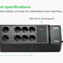 APC Back-UPS, 500VA/300W Floor/Wall - Img 5