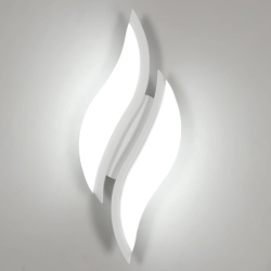 Aplice LED de Perete pentru Interior 12W, Alb Rece 6500K, 1350 Lumeni, Lungime 29 cm, Design Modern din Aluminiu și Acril, Clasa Energetică E (Alb) - Img 3