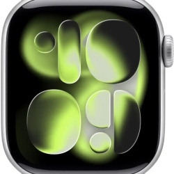 Apple Watch Series 11 GPS+Cellular 42mm Aluminum Case with Purple Fog Sport Band - S/M - Silver - Img 2