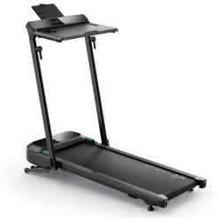 Banda de alergat pliabila UREVO FoldiMix 5L, Viteza maxima 12km/h, Greutate maxima utilizator 136 kg, Negru