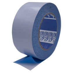 Bandă Dublu Adezivă Detașabilă Profesională ACIT 50 mm x 50 m (164 ft), Armată cu Plasă Textilă, Aderență Diferențiată, Compatibilă cu Încălzirea în Pardoseală, Producție Italia