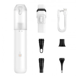 Baseus A3 Lite Aspirator auto + compresor cu acumulator 100W 12000 Pa Alb (VCAQ050002)
