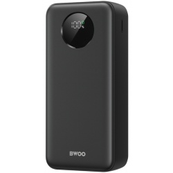 Baterie Externa BWOO BO-P64, 30000mAh, 22.5W, QC + PD, 1 x USB-C - 2 x USB-A, Neagra