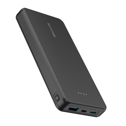 Baterie externa RavPower RP-PB1215, 10.000 mAh, 15W, USB-C, USB-A, microUSB, Negru