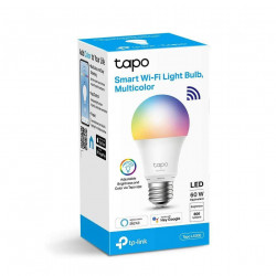 Bec LED RGB inteligent TP-Link Tapo L530E, Wi-Fi, E27, 8.7W (60W), 806 lm, lumina colorata, control vocal