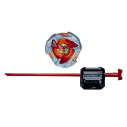 BEYBLADE X LET IT RIP SET LANSATOR SI ROATA HAMMER INCENDIO 3-70H - Img 3