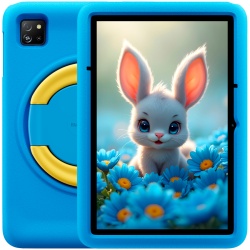 Blackview Tab 60 Pro Kids LTE 10.1-inch HD+ 800x1280 IPS 60Hz 4GB/128GB 5MP Front/8MP Back Cam 7700mAh NO Carger USB Type-C Android 15 SD card slot Ocean Blue "BVTAB60PRO_KIDS-BL_EU" (timbru verde 0.9 lei)