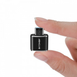 Blitzwolf BW-A4 USB la USB-C, Adaptor OTG (negru) - Img 4