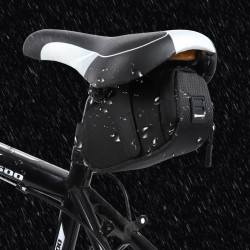 Borseta bicicleta cu prindere sub sa,Wozinsky 0.6 L negru (WBB8BK black) - Img 8