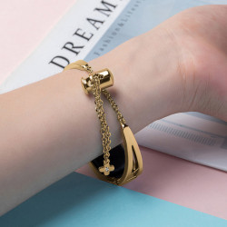Bratara din metal pentru Xiaomi Mi Band 6 / 5 / 4 / 3 gold - Img 6