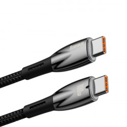 Cablu Baseus Glimmer Series cu incarcare rapida USB-C 480Mb/s PD 100W 1m negru - Img 7