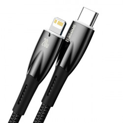 Cablu Baseus Glimmer Series cu incarcare rapida USB-C - Lightning 480Mb/s PD 20W 2m alb - Img 8