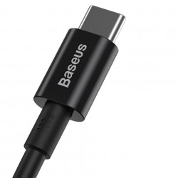 Cablu Baseus Superior Series USB-C la USB-C, 100 W, 1 m (negru) - Img 8