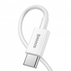 Cablu Baseus USB Type C - Lightning Power Delivery 20 W 1 m White (CATLYS-02) - Img 4