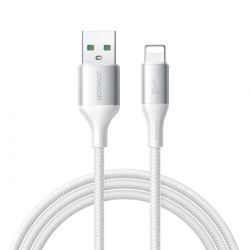 Cablu Date si Incarcare USB-A - Lightning Joyroom S-A28 Flash, 18W, 1m, Alb