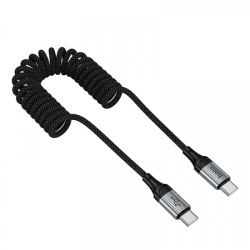 Cablu Date si Incarcare USB-C - USB-C HOCO X121, 60W, 1.5m, Negru