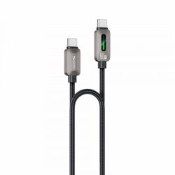 Cablu Date si Incarcare USB-C - USB-C Yesido CA198, 60W, 1.2m, Negru
