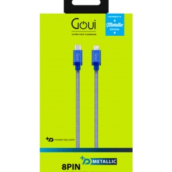 Cablu Date USB-C - Lightning Metallic 1m - Img 2