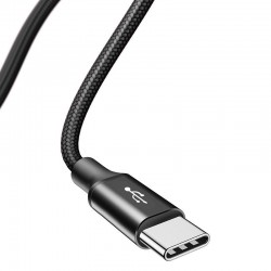 Cablu de date 2 in 1 , Baseus Rapid USB Type C / micro USB , 3A , 1.2M , negru - Img 6