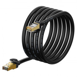 Cablu de retea Baseus Speed Seven RJ45 10Gbps 3m negru (WKJS010401)
