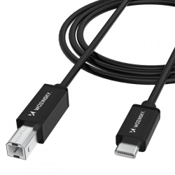 Cablu Imprimanta WZK WKDDY1S, USB-C - USB-B, 1m, Negru - Img 2