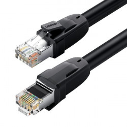 Cablu Retea Ugreen Ethernet Patchcord RJ45 Cat 8 T568B 1,5 m Negru (70328 NW121)