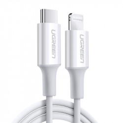 Cablu Ugreen MFi USB Type C - Lightning 3A 0.5m white (US171) - Img 6