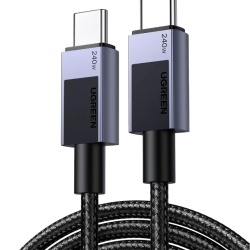 Cablu UGREEN USB-C la USB-C 240W Super Fast Power Delivery, 1m, Negru