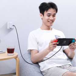 Cablu Ugreen USB Type C - USB Type C 5 A 100 W Power Delivery Quick Charge 3.0 FCP 480 Mbps 2m gray (70429 US316) - Img 7