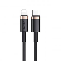 Cablu USAMS USB-C la Lightning 1.2M incarcare rapida 20W negru