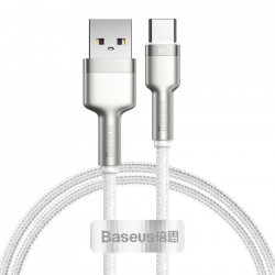 Cablu USB Type C Baseus Cafule Series Metal Data USB 66W 1m alb(CAKF000101)