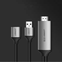 Cablu video Ugreen Adaptor USB la HDMI 1,5 m gri (CM151 50291) - Img 3