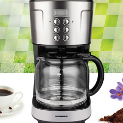 Cafetiera digitala HCM-D915BKS Heinner, 900 W, 1.5 L, timer, Negru/Inox - Img 4