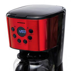 Cafetiera digitala Heinner HCM-1500RDIX, 900 W, 1.5 L, Timer, Display Led, fara BPA, Rosu/Negru - Img 3