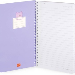 Caiet Mecanic A5 cu Spirilă Legami Design Teddy Bear, Liniatură 7 mm, 160 Pagini, Hârtie Certificată FSC, Include Set Stickere și Închidere Elastică, 15 x 21 cm - Img 7