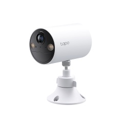Camera de supraveghere TP-Link Tapo C410, 3MP, 2K 2304x1296, Color Night Vision, detectie smart, Two-Way Audio, alarma luminoasa si sonora, acumulator, montare fara cabluri, IP65 - Img 2