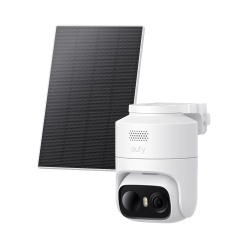 Camera supraveghere video eufy C37 2K, Smart CCTV, Pan & Tilt, cu panou solar inclus, IP65