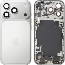 Capac Baterie Apple iPhone 17 Pro, Cu Carcasa Mijloc, Full Parts, Argintiu, Swap