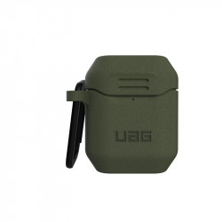 Carcasa antimicrobiana UAG Standard Issue Silicone Apple AirPods Olive