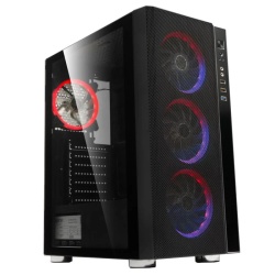 Carcasa SPACER RAINBOW, Mid-Tower, fara sursa, ATX, Black - Img 14