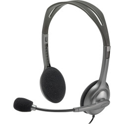 Casti Audio H110 Over Ear, Stereo, Microfon Reglabil, Mufa Jack 3,5 mm, Negru