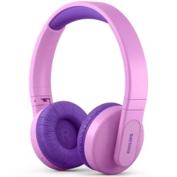 Casti audio over the ear Philips Kids, Lighting, Bluetooth, autonomie 28 ore, roz