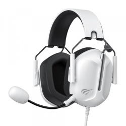 Casti Gaming 3.5mm HAVIT H2033d, 2.2m, Albe