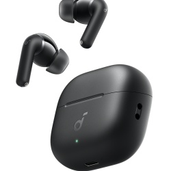 Casti True Wireless, In-Ear, Anker Soundcore P42i, Adaptive ANC, Autonomie 56 ore, LDAC, IP55, Bluetooth 6.1, Negru
