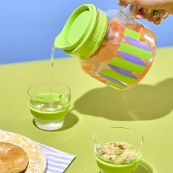 Ceainic Chako Lab Chubby -Slide 1100ml,transparent verde - Img 3