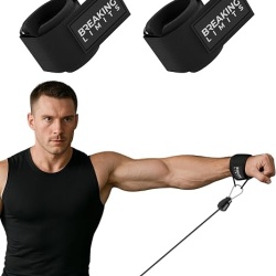 Chingi incheietura fitness Breaking Limits, benzi sustinere articulatii si prindere haltere gantere, mansete suport wrist straps sala culturism si powerlifting