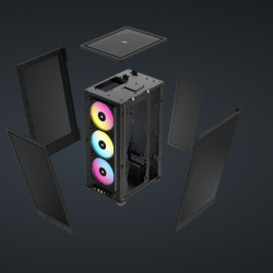 CR iCUE 2000D AIRFLOW RGB MINI-ITX BK - Img 3