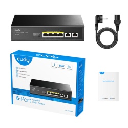 CUDY 6-Port Gigabit PoE+ Switch 65W - Img 5