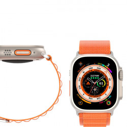 Curea cu cataramă sport pentru Apple Watch 8/7/6/SE/5/4/3/2/1 (41, 40, 38 mm) Curea Dux Ducis Versiune GS - Portocaliu - Img 2
